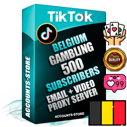 Professional Belgian PREMIUM TikTok accounts of manual registration and farming for the GAMBLING niche with high trust history profile photos and videos — fully themed and optimized for GAMBLING advertising and promotion — 500 niche-related live active subscribers 2018–2022 registration years Verified Email (included) + Cookie JSON for secure import and login to the account + User Agent + high-quality content filling (profile photo banner and videos). Fully ready for targeted campaigns and ad launches from any country. Perfectly holds ads without bans. Ideal for any earning schemes affiliate promotions and marketing projects. Quality unlimited IPv4 proxy server included.