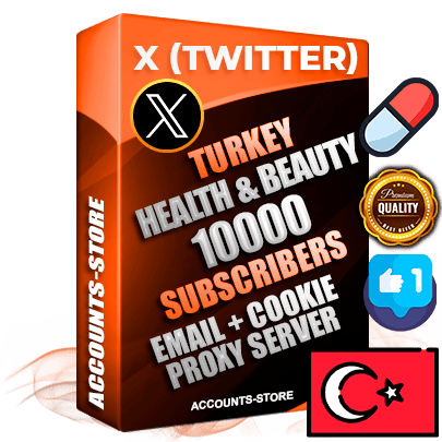 Professional Turkish PREMIUM X (Twitter) accounts of manual registration and farming for the HEALTH & BEAUTY niche with high trust history photos and tweets — fully themed and optimized for HEALTH & BEAUTY advertising and promotion — 10000 niche-related live active followers 2009–2014 registration year Verified Email (Included) + Cookie JSON for secure import and login to the account + User Agent + High-quality filling (Photo Header Posts). Fully ready for targeted campaigns and ad launches from any country. Perfectly hold ads without bans. Ideal for any earning schemes affiliate promotions and marketing projects. Quality unlimited IPv4 proxy server included.