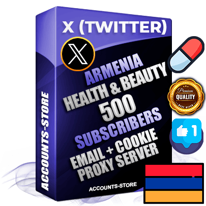 Professional Armenian PREMIUM X (Twitter) accounts of manual registration and farming for the HEALTH & BEAUTY niche with high trust history photos and tweets — fully themed and optimized for HEALTH & BEAUTY advertising and promotion — 500 niche-related live active followers 2009–2014 registration year Verified Email (Included) + Cookie JSON for secure import and login to the account + User Agent + High-quality filling (Photo Header Posts). Fully ready for targeted campaigns and ad launches from any country. Perfectly hold ads without bans. Ideal for any earning schemes affiliate promotions and marketing projects. Quality unlimited IPv4 proxy server included.