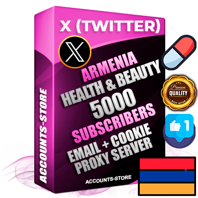 Professional Armenian PREMIUM X (Twitter) accounts of manual registration and farming for the HEALTH & BEAUTY niche with high trust history photos and tweets — fully themed and optimized for HEALTH & BEAUTY advertising and promotion — 5000 niche-related live active followers 2009–2014 registration year Verified Email (Included) + Cookie JSON for secure import and login to the account + User Agent + High-quality filling (Photo Header Posts). Fully ready for targeted campaigns and ad launches from any country. Perfectly hold ads without bans. Ideal for any earning schemes affiliate promotions and marketing projects. Quality unlimited IPv4 proxy server included.