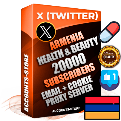 Professional Armenian PREMIUM X (Twitter) accounts of manual registration and farming for the HEALTH & BEAUTY niche with high trust history photos and tweets — fully themed and optimized for HEALTH & BEAUTY advertising and promotion — 20000 niche-related live active followers 2009–2014 registration year Verified Email (Included) + Cookie JSON for secure import and login to the account + User Agent + High-quality filling (Photo Header Posts). Fully ready for targeted campaigns and ad launches from any country. Perfectly hold ads without bans. Ideal for any earning schemes affiliate promotions and marketing projects. Quality unlimited IPv4 proxy server included.