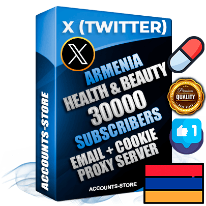 Professional Armenian PREMIUM X (Twitter) accounts of manual registration and farming for the HEALTH & BEAUTY niche with high trust history photos and tweets — fully themed and optimized for HEALTH & BEAUTY advertising and promotion — 30000 niche-related live active followers 2009–2014 registration year Verified Email (Included) + Cookie JSON for secure import and login to the account + User Agent + High-quality filling (Photo Header Posts). Fully ready for targeted campaigns and ad launches from any country. Perfectly hold ads without bans. Ideal for any earning schemes affiliate promotions and marketing projects. Quality unlimited IPv4 proxy server included.