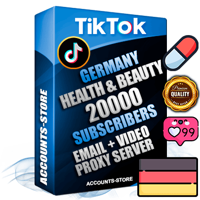 Professional German PREMIUM TikTok accounts of manual registration and farming for the HEALTH & BEAUTY niche with high trust history profile photos and videos — fully themed and optimized for HEALTH & BEAUTY advertising and promotion — 20000 niche-related live active subscribers 2018–2022 registration years Verified Email (included) + Cookie JSON for secure import and login to the account + User Agent + high-quality content filling (profile photo banner and videos). Fully ready for targeted campaigns and ad launches from any country. Perfectly holds ads without bans. Ideal for any earning schemes affiliate promotions and marketing projects. Quality unlimited IPv4 proxy server included.