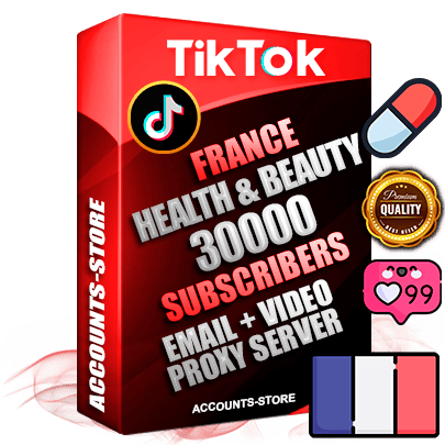 Professional French PREMIUM TikTok accounts of manual registration and farming for the HEALTH & BEAUTY niche with high trust history profile photos and videos — fully themed and optimized for HEALTH & BEAUTY advertising and promotion — 30000 niche-related live active subscribers 2018–2022 registration years Verified Email (included) + Cookie JSON for secure import and login to the account + User Agent + high-quality content filling (profile photo banner and videos). Fully ready for targeted campaigns and ad launches from any country. Perfectly holds ads without bans. Ideal for any earning schemes affiliate promotions and marketing projects. Quality unlimited IPv4 proxy server included.