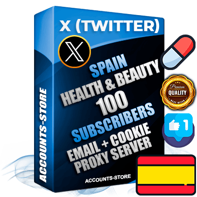 Professional Spanish PREMIUM X (Twitter) accounts of manual registration and farming for the HEALTH & BEAUTY niche with high trust history photos and tweets — fully themed and optimized for HEALTH & BEAUTY advertising and promotion — 100 niche-related live active followers 2009–2014 registration year Verified Email (Included) + Cookie JSON for secure import and login to the account + User Agent + High-quality filling (Photo Header Posts). Fully ready for targeted campaigns and ad launches from any country. Perfectly hold ads without bans. Ideal for any earning schemes affiliate promotions and marketing projects. Quality unlimited IPv4 proxy server included.
