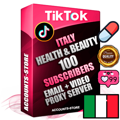 Professional Italian PREMIUM TikTok accounts of manual registration and farming for the HEALTH & BEAUTY niche with high trust history profile photos and videos — fully themed and optimized for HEALTH & BEAUTY advertising and promotion — 100 niche-related live active subscribers 2018–2022 registration years Verified Email (included) + Cookie JSON for secure import and login to the account + User Agent + high-quality content filling (profile photo banner and videos). Fully ready for targeted campaigns and ad launches from any country. Perfectly holds ads without bans. Ideal for any earning schemes affiliate promotions and marketing projects. Quality unlimited IPv4 proxy server included. Professional Italian PREMIUM TikTok accounts of manual registration and farming for the HEALTH & BEAUTY niche with high trust history profile photos and videos — fully themed and optimized for HEALTH & BEAUTY advertising and promotion — 100 niche-related live active subscribers 2018–2022 registration years Verified Email (included) + Cookie JSON for secure import and login to the account + User Agent + high-quality content filling (profile photo banner and videos). Fully ready for targeted campaigns and ad launches from any country. Perfectly holds ads without bans. Ideal for any earning schemes affiliate promotions and marketing projects. Quality unlimited IPv4 proxy server included.
