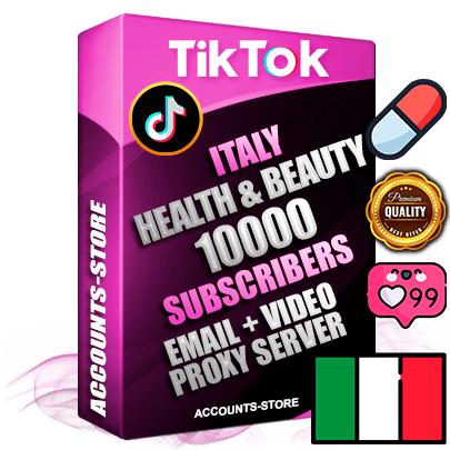 Professional Italian PREMIUM TikTok accounts of manual registration and farming for the HEALTH & BEAUTY niche with high trust history profile photos and videos — fully themed and optimized for HEALTH & BEAUTY advertising and promotion — 10000 niche-related live active subscribers 2018–2022 registration years Verified Email (included) + Cookie JSON for secure import and login to the account + User Agent + high-quality content filling (profile photo banner and videos). Fully ready for targeted campaigns and ad launches from any country. Perfectly holds ads without bans. Ideal for any earning schemes affiliate promotions and marketing projects. Quality unlimited IPv4 proxy server included. Professional Italian PREMIUM TikTok accounts of manual registration and farming for the HEALTH & BEAUTY niche with high trust history profile photos and videos — fully themed and optimized for HEALTH & BEAUTY advertising and promotion — 10000 niche-related live active subscribers 2018–2022 registration years Verified Email (included) + Cookie JSON for secure import and login to the account + User Agent + high-quality content filling (profile photo banner and videos). Fully ready for targeted campaigns and ad launches from any country. Perfectly holds ads without bans. Ideal for any earning schemes affiliate promotions and marketing projects. Quality unlimited IPv4 proxy server included.
