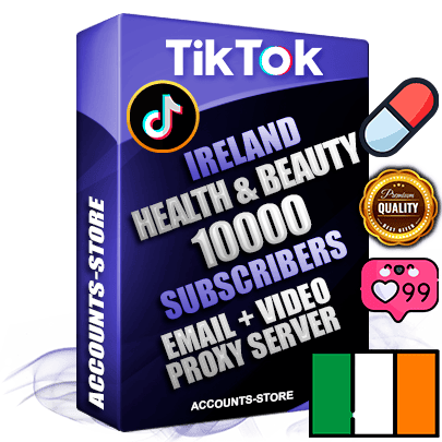 Professional Irish PREMIUM TikTok accounts of manual registration and farming for the HEALTH & BEAUTY niche with high trust history profile photos and videos — fully themed and optimized for HEALTH & BEAUTY advertising and promotion — 10000 niche-related live active subscribers 2018–2022 registration years Verified Email (included) + Cookie JSON for secure import and login to the account + User Agent + high-quality content filling (profile photo banner and videos). Fully ready for targeted campaigns and ad launches from any country. Perfectly holds ads without bans. Ideal for any earning schemes affiliate promotions and marketing projects. Quality unlimited IPv4 proxy server included.