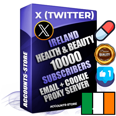Professional Irish PREMIUM X (Twitter) accounts of manual registration and farming for the HEALTH & BEAUTY niche with high trust history photos and tweets — fully themed and optimized for HEALTH & BEAUTY advertising and promotion — 10000 niche-related live active followers 2009–2014 registration year Verified Email (Included) + Cookie JSON for secure import and login to the account + User Agent + High-quality filling (Photo Header Posts). Fully ready for targeted campaigns and ad launches from any country. Perfectly hold ads without bans. Ideal for any earning schemes affiliate promotions and marketing projects. Quality unlimited IPv4 proxy server included. Professional Irish PREMIUM X (Twitter) accounts of manual registration and farming for the HEALTH & BEAUTY niche with high trust history photos and tweets — fully themed and optimized for HEALTH & BEAUTY advertising and promotion — 10000 niche-related live active followers 2009–2014 registration year Verified Email (Included) + Cookie JSON for secure import and login to the account + User Agent + High-quality filling (Photo Header Posts). Fully ready for targeted campaigns and ad launches from any country. Perfectly hold ads without bans. Ideal for any earning schemes affiliate promotions and marketing projects. Quality unlimited IPv4 proxy server included.
