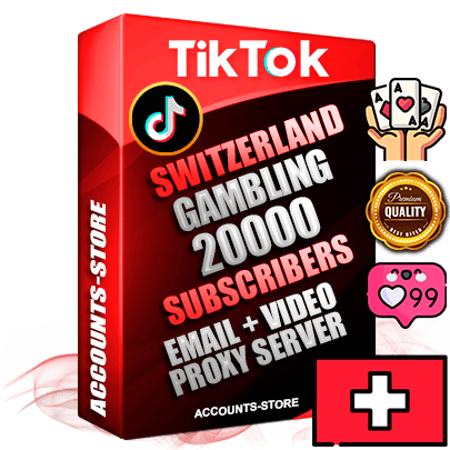 Professional Swiss PREMIUM TikTok accounts of manual registration and farming for the GAMBLING niche with high trust history profile photos and videos — fully themed and optimized for GAMBLING advertising and promotion — 20000 niche-related live active subscribers 2018–2022 registration years Verified Email (included) + Cookie JSON for secure import and login to the account + User Agent + high-quality content filling (profile photo banner and videos). Fully ready for targeted campaigns and ad launches from any country. Perfectly holds ads without bans. Ideal for any earning schemes affiliate promotions and marketing projects. Quality unlimited IPv4 proxy server included. Professional Swiss PREMIUM TikTok accounts of manual registration and farming for the GAMBLING niche with high trust history profile photos and videos — fully themed and optimized for GAMBLING advertising and promotion — 20000 niche-related live active subscribers 2018–2022 registration years Verified Email (included) + Cookie JSON for secure import and login to the account + User Agent + high-quality content filling (profile photo banner and videos). Fully ready for targeted campaigns and ad launches from any country. Perfectly holds ads without bans. Ideal for any earning schemes affiliate promotions and marketing projects. Quality unlimited IPv4 proxy server included.