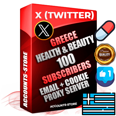 Professional Greek PREMIUM X (Twitter) accounts of manual registration and farming for the HEALTH & BEAUTY niche with high trust history photos and tweets — fully themed and optimized for HEALTH & BEAUTY advertising and promotion — 100 niche-related live active followers 2009–2014 registration year Verified Email (Included) + Cookie JSON for secure import and login to the account + User Agent + High-quality filling (Photo Header Posts). Fully ready for targeted campaigns and ad launches from any country. Perfectly hold ads without bans. Ideal for any earning schemes affiliate promotions and marketing projects. Quality unlimited IPv4 proxy server included. Professional Greek PREMIUM X (Twitter) accounts of manual registration and farming for the HEALTH & BEAUTY niche with high trust history photos and tweets — fully themed and optimized for HEALTH & BEAUTY advertising and promotion — 100 niche-related live active followers 2009–2014 registration year Verified Email (Included) + Cookie JSON for secure import and login to the account + User Agent + High-quality filling (Photo Header Posts). Fully ready for targeted campaigns and ad launches from any country. Perfectly hold ads without bans. Ideal for any earning schemes affiliate promotions and marketing projects. Quality unlimited IPv4 proxy server included.