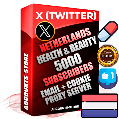Professional Dutch PREMIUM X (Twitter) accounts of manual registration and farming for the HEALTH & BEAUTY niche with high trust history photos and tweets — fully themed and optimized for HEALTH & BEAUTY advertising and promotion — 5000 niche-related live active followers 2009–2014 registration year Verified Email (Included) + Cookie JSON for secure import and login to the account + User Agent + High-quality filling (Photo Header Posts). Fully ready for targeted campaigns and ad launches from any country. Perfectly hold ads without bans. Ideal for any earning schemes affiliate promotions and marketing projects. Quality unlimited IPv4 proxy server included.