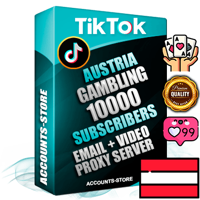 Professional Austrian PREMIUM TikTok accounts of manual registration and farming for the GAMBLING niche with high trust history profile photos and videos — fully themed and optimized for GAMBLING advertising and promotion — 10000 niche-related live active subscribers 2018–2022 registration years Verified Email (included) + Cookie JSON for secure import and login to the account + User Agent + high-quality content filling (profile photo banner and videos). Fully ready for targeted campaigns and ad launches from any country. Perfectly holds ads without bans. Ideal for any earning schemes affiliate promotions and marketing projects. Quality unlimited IPv4 proxy server included.
