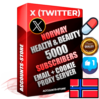 Professional Norwegian PREMIUM X (Twitter) accounts of manual registration and farming for the HEALTH & BEAUTY niche with high trust history photos and tweets — fully themed and optimized for HEALTH & BEAUTY advertising and promotion — 5000 niche-related live active followers 2009–2014 registration year Verified Email (Included) + Cookie JSON for secure import and login to the account + User Agent + High-quality filling (Photo Header Posts). Fully ready for targeted campaigns and ad launches from any country. Perfectly hold ads without bans. Ideal for any earning schemes affiliate promotions and marketing projects. Quality unlimited IPv4 proxy server included.