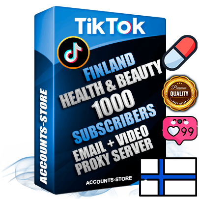 Professional Finnish PREMIUM TikTok accounts of manual registration and farming for the HEALTH & BEAUTY niche with high trust history profile photos and videos — fully themed and optimized for HEALTH & BEAUTY advertising and promotion — 1000 niche-related live active subscribers 2018–2022 registration years Verified Email (included) + Cookie JSON for secure import and login to the account + User Agent + high-quality content filling (profile photo banner and videos). Fully ready for targeted campaigns and ad launches from any country. Perfectly holds ads without bans. Ideal for any earning schemes affiliate promotions and marketing projects. Quality unlimited IPv4 proxy server included. Professional Finnish PREMIUM TikTok accounts of manual registration and farming for the HEALTH & BEAUTY niche with high trust history profile photos and videos — fully themed and optimized for HEALTH & BEAUTY advertising and promotion — 1000 niche-related live active subscribers 2018–2022 registration years Verified Email (included) + Cookie JSON for secure import and login to the account + User Agent + high-quality content filling (profile photo banner and videos). Fully ready for targeted campaigns and ad launches from any country. Perfectly holds ads without bans. Ideal for any earning schemes affiliate promotions and marketing projects. Quality unlimited IPv4 proxy server included.