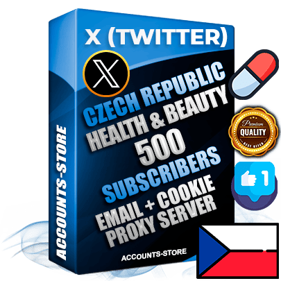Professional Czech PREMIUM X (Twitter) accounts of manual registration and farming for the HEALTH & BEAUTY niche with high trust history photos and tweets — fully themed and optimized for HEALTH & BEAUTY advertising and promotion — 500 niche-related live active followers 2009–2014 registration year Verified Email (Included) + Cookie JSON for secure import and login to the account + User Agent + High-quality filling (Photo Header Posts). Fully ready for targeted campaigns and ad launches from any country. Perfectly hold ads without bans. Ideal for any earning schemes affiliate promotions and marketing projects. Quality unlimited IPv4 proxy server included. Professional Czech PREMIUM X (Twitter) accounts of manual registration and farming for the HEALTH & BEAUTY niche with high trust history photos and tweets — fully themed and optimized for HEALTH & BEAUTY advertising and promotion — 500 niche-related live active followers 2009–2014 registration year Verified Email (Included) + Cookie JSON for secure import and login to the account + User Agent + High-quality filling (Photo Header Posts). Fully ready for targeted campaigns and ad launches from any country. Perfectly hold ads without bans. Ideal for any earning schemes affiliate promotions and marketing projects. Quality unlimited IPv4 proxy server included.