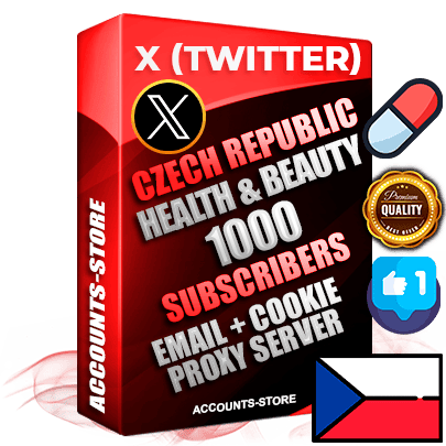 Professional Czech PREMIUM X (Twitter) accounts of manual registration and farming for the HEALTH & BEAUTY niche with high trust history photos and tweets — fully themed and optimized for HEALTH & BEAUTY advertising and promotion — 1000 niche-related live active followers 2009–2014 registration year Verified Email (Included) + Cookie JSON for secure import and login to the account + User Agent + High-quality filling (Photo Header Posts). Fully ready for targeted campaigns and ad launches from any country. Perfectly hold ads without bans. Ideal for any earning schemes affiliate promotions and marketing projects. Quality unlimited IPv4 proxy server included. Professional Czech PREMIUM X (Twitter) accounts of manual registration and farming for the HEALTH & BEAUTY niche with high trust history photos and tweets — fully themed and optimized for HEALTH & BEAUTY advertising and promotion — 1000 niche-related live active followers 2009–2014 registration year Verified Email (Included) + Cookie JSON for secure import and login to the account + User Agent + High-quality filling (Photo Header Posts). Fully ready for targeted campaigns and ad launches from any country. Perfectly hold ads without bans. Ideal for any earning schemes affiliate promotions and marketing projects. Quality unlimited IPv4 proxy server included.