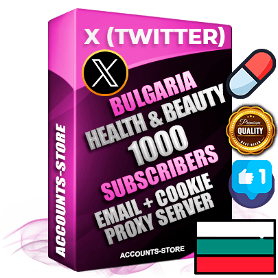 Professional Bulgarian PREMIUM X (Twitter) accounts of manual registration and farming for the HEALTH & BEAUTY niche with high trust history photos and tweets — fully themed and optimized for HEALTH & BEAUTY advertising and promotion — 1000 niche-related live active followers 2009–2014 registration year Verified Email (Included) + Cookie JSON for secure import and login to the account + User Agent + High-quality filling (Photo Header Posts). Fully ready for targeted campaigns and ad launches from any country. Perfectly hold ads without bans. Ideal for any earning schemes affiliate promotions and marketing projects. Quality unlimited IPv4 proxy server included. Professional Bulgarian PREMIUM X (Twitter) accounts of manual registration and farming for the HEALTH & BEAUTY niche with high trust history photos and tweets — fully themed and optimized for HEALTH & BEAUTY advertising and promotion — 1000 niche-related live active followers 2009–2014 registration year Verified Email (Included) + Cookie JSON for secure import and login to the account + User Agent + High-quality filling (Photo Header Posts). Fully ready for targeted campaigns and ad launches from any country. Perfectly hold ads without bans. Ideal for any earning schemes affiliate promotions and marketing projects. Quality unlimited IPv4 proxy server included.