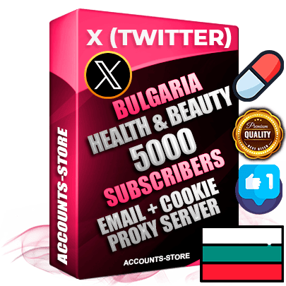 Professional Bulgarian PREMIUM X (Twitter) accounts of manual registration and farming for the HEALTH & BEAUTY niche with high trust history photos and tweets — fully themed and optimized for HEALTH & BEAUTY advertising and promotion — 5000 niche-related live active followers 2009–2014 registration year Verified Email (Included) + Cookie JSON for secure import and login to the account + User Agent + High-quality filling (Photo Header Posts). Fully ready for targeted campaigns and ad launches from any country. Perfectly hold ads without bans. Ideal for any earning schemes affiliate promotions and marketing projects. Quality unlimited IPv4 proxy server included. Professional Bulgarian PREMIUM X (Twitter) accounts of manual registration and farming for the HEALTH & BEAUTY niche with high trust history photos and tweets — fully themed and optimized for HEALTH & BEAUTY advertising and promotion — 5000 niche-related live active followers 2009–2014 registration year Verified Email (Included) + Cookie JSON for secure import and login to the account + User Agent + High-quality filling (Photo Header Posts). Fully ready for targeted campaigns and ad launches from any country. Perfectly hold ads without bans. Ideal for any earning schemes affiliate promotions and marketing projects. Quality unlimited IPv4 proxy server included.