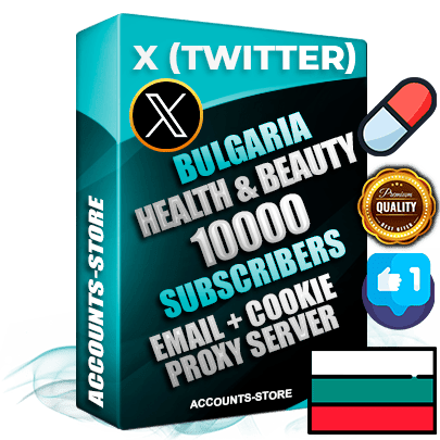 Professional Bulgarian PREMIUM X (Twitter) accounts of manual registration and farming for the HEALTH & BEAUTY niche with high trust history photos and tweets — fully themed and optimized for HEALTH & BEAUTY advertising and promotion — 10000 niche-related live active followers 2009–2014 registration year Verified Email (Included) + Cookie JSON for secure import and login to the account + User Agent + High-quality filling (Photo Header Posts). Fully ready for targeted campaigns and ad launches from any country. Perfectly hold ads without bans. Ideal for any earning schemes affiliate promotions and marketing projects. Quality unlimited IPv4 proxy server included.