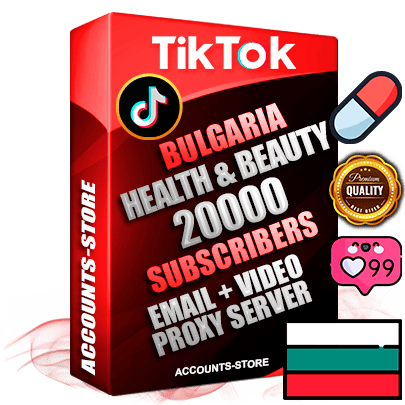 Professional Bulgarian PREMIUM TikTok accounts of manual registration and farming for the HEALTH & BEAUTY niche with high trust history profile photos and videos — fully themed and optimized for HEALTH & BEAUTY advertising and promotion — 20000 niche-related live active subscribers 2018–2022 registration years Verified Email (included) + Cookie JSON for secure import and login to the account + User Agent + high-quality content filling (profile photo banner and videos). Fully ready for targeted campaigns and ad launches from any country. Perfectly holds ads without bans. Ideal for any earning schemes affiliate promotions and marketing projects. Quality unlimited IPv4 proxy server included.