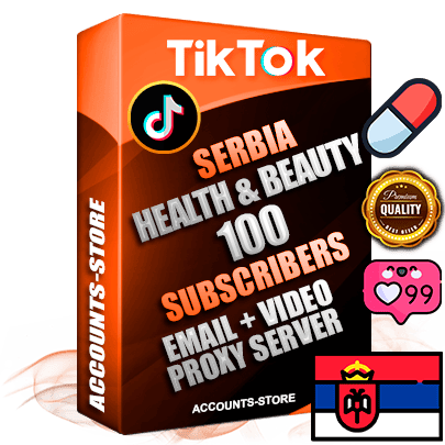 Professional Serbian PREMIUM TikTok accounts of manual registration and farming for the HEALTH & BEAUTY niche with high trust history profile photos and videos — fully themed and optimized for HEALTH & BEAUTY advertising and promotion — 100 niche-related live active subscribers 2018–2022 registration years Verified Email (included) + Cookie JSON for secure import and login to the account + User Agent + high-quality content filling (profile photo banner and videos). Fully ready for targeted campaigns and ad launches from any country. Perfectly holds ads without bans. Ideal for any earning schemes affiliate promotions and marketing projects. Quality unlimited IPv4 proxy server included.