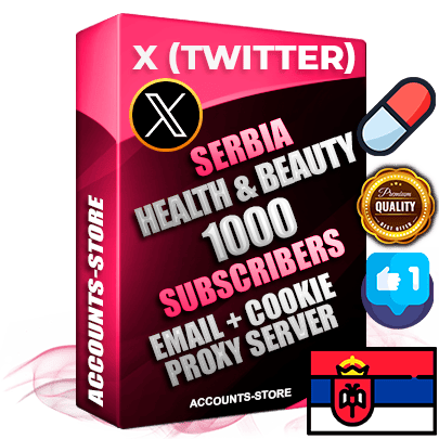 Professional Serbian PREMIUM X (Twitter) accounts of manual registration and farming for the HEALTH & BEAUTY niche with high trust history photos and tweets — fully themed and optimized for HEALTH & BEAUTY advertising and promotion — 1000 niche-related live active followers 2009–2014 registration year Verified Email (Included) + Cookie JSON for secure import and login to the account + User Agent + High-quality filling (Photo Header Posts). Fully ready for targeted campaigns and ad launches from any country. Perfectly hold ads without bans. Ideal for any earning schemes affiliate promotions and marketing projects. Quality unlimited IPv4 proxy server included.