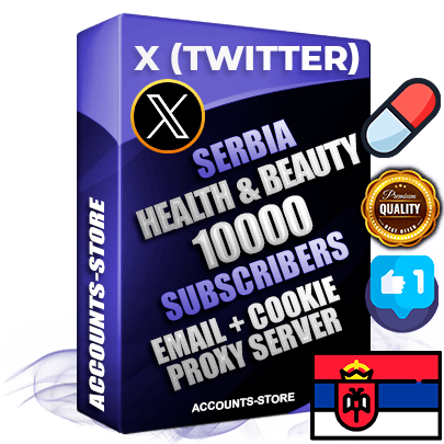 Professional Serbian PREMIUM X (Twitter) accounts of manual registration and farming for the HEALTH & BEAUTY niche with high trust history photos and tweets — fully themed and optimized for HEALTH & BEAUTY advertising and promotion — 10000 niche-related live active followers 2009–2014 registration year Verified Email (Included) + Cookie JSON for secure import and login to the account + User Agent + High-quality filling (Photo Header Posts). Fully ready for targeted campaigns and ad launches from any country. Perfectly hold ads without bans. Ideal for any earning schemes affiliate promotions and marketing projects. Quality unlimited IPv4 proxy server included.