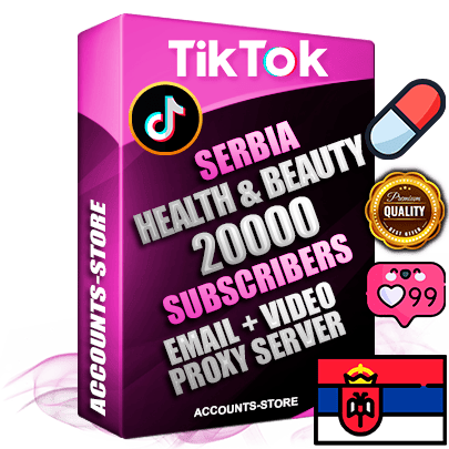 Professional Serbian PREMIUM TikTok accounts of manual registration and farming for the HEALTH & BEAUTY niche with high trust history profile photos and videos — fully themed and optimized for HEALTH & BEAUTY advertising and promotion — 20000 niche-related live active subscribers 2018–2022 registration years Verified Email (included) + Cookie JSON for secure import and login to the account + User Agent + high-quality content filling (profile photo banner and videos). Fully ready for targeted campaigns and ad launches from any country. Perfectly holds ads without bans. Ideal for any earning schemes affiliate promotions and marketing projects. Quality unlimited IPv4 proxy server included.