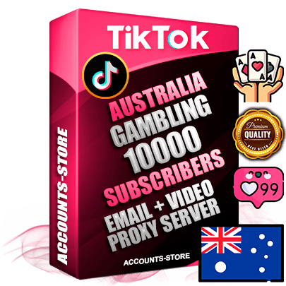 Professional Australian PREMIUM TikTok accounts of manual registration and farming for the GAMBLING niche with high trust history profile photos and videos — fully themed and optimized for GAMBLING advertising and promotion — 10000 niche-related live active subscribers 2018–2022 registration years Verified Email (included) + Cookie JSON for secure import and login to the account + User Agent + high-quality content filling (profile photo banner and videos). Fully ready for targeted campaigns and ad launches from any country. Perfectly holds ads without bans. Ideal for any earning schemes affiliate promotions and marketing projects. Quality unlimited IPv4 proxy server included.