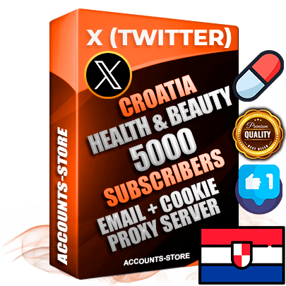 Professional Croatian PREMIUM X (Twitter) accounts of manual registration and farming for the HEALTH & BEAUTY niche with high trust history photos and tweets — fully themed and optimized for HEALTH & BEAUTY advertising and promotion — 5000 niche-related live active followers 2009–2014 registration year Verified Email (Included) + Cookie JSON for secure import and login to the account + User Agent + High-quality filling (Photo Header Posts). Fully ready for targeted campaigns and ad launches from any country. Perfectly hold ads without bans. Ideal for any earning schemes affiliate promotions and marketing projects. Quality unlimited IPv4 proxy server included.