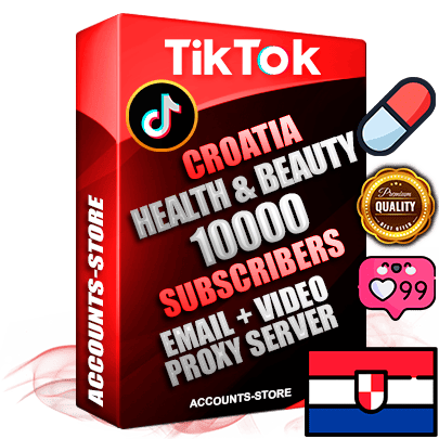 Professional Croatian PREMIUM TikTok accounts of manual registration and farming for the HEALTH & BEAUTY niche with high trust history profile photos and videos — fully themed and optimized for HEALTH & BEAUTY advertising and promotion — 10000 niche-related live active subscribers 2018–2022 registration years Verified Email (included) + Cookie JSON for secure import and login to the account + User Agent + high-quality content filling (profile photo banner and videos). Fully ready for targeted campaigns and ad launches from any country. Perfectly holds ads without bans. Ideal for any earning schemes affiliate promotions and marketing projects. Quality unlimited IPv4 proxy server included.