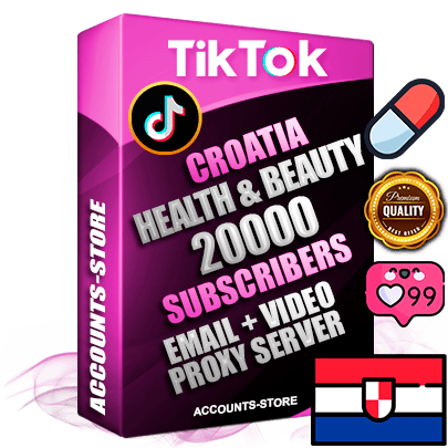 Professional Croatian PREMIUM TikTok accounts of manual registration and farming for the HEALTH & BEAUTY niche with high trust history profile photos and videos — fully themed and optimized for HEALTH & BEAUTY advertising and promotion — 20000 niche-related live active subscribers 2018–2022 registration years Verified Email (included) + Cookie JSON for secure import and login to the account + User Agent + high-quality content filling (profile photo banner and videos). Fully ready for targeted campaigns and ad launches from any country. Perfectly holds ads without bans. Ideal for any earning schemes affiliate promotions and marketing projects. Quality unlimited IPv4 proxy server included.