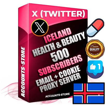 Professional Icelandic PREMIUM X (Twitter) accounts of manual registration and farming for the HEALTH & BEAUTY niche with high trust history photos and tweets — fully themed and optimized for HEALTH & BEAUTY advertising and promotion — 500 niche-related live active followers 2009–2014 registration year Verified Email (Included) + Cookie JSON for secure import and login to the account + User Agent + High-quality filling (Photo Header Posts). Fully ready for targeted campaigns and ad launches from any country. Perfectly hold ads without bans. Ideal for any earning schemes affiliate promotions and marketing projects. Quality unlimited IPv4 proxy server included.