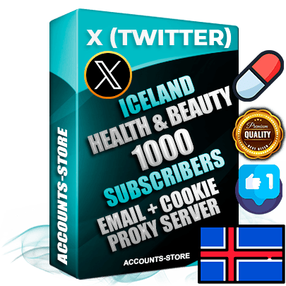 Professional Icelandic PREMIUM X (Twitter) accounts of manual registration and farming for the HEALTH & BEAUTY niche with high trust history photos and tweets — fully themed and optimized for HEALTH & BEAUTY advertising and promotion — 1000 niche-related live active followers 2009–2014 registration year Verified Email (Included) + Cookie JSON for secure import and login to the account + User Agent + High-quality filling (Photo Header Posts). Fully ready for targeted campaigns and ad launches from any country. Perfectly hold ads without bans. Ideal for any earning schemes affiliate promotions and marketing projects. Quality unlimited IPv4 proxy server included.