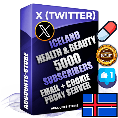 Professional Icelandic PREMIUM X (Twitter) accounts of manual registration and farming for the HEALTH & BEAUTY niche with high trust history photos and tweets — fully themed and optimized for HEALTH & BEAUTY advertising and promotion — 5000 niche-related live active followers 2009–2014 registration year Verified Email (Included) + Cookie JSON for secure import and login to the account + User Agent + High-quality filling (Photo Header Posts). Fully ready for targeted campaigns and ad launches from any country. Perfectly hold ads without bans. Ideal for any earning schemes affiliate promotions and marketing projects. Quality unlimited IPv4 proxy server included.
