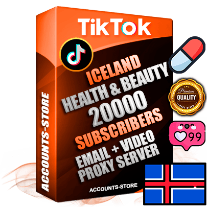 Professional Icelandic PREMIUM TikTok accounts of manual registration and farming for the HEALTH & BEAUTY niche with high trust history profile photos and videos — fully themed and optimized for HEALTH & BEAUTY advertising and promotion — 20000 niche-related live active subscribers 2018–2022 registration years Verified Email (included) + Cookie JSON for secure import and login to the account + User Agent + high-quality content filling (profile photo banner and videos). Fully ready for targeted campaigns and ad launches from any country. Perfectly holds ads without bans. Ideal for any earning schemes affiliate promotions and marketing projects. Quality unlimited IPv4 proxy server included.