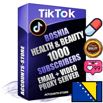 Professional Bosnian PREMIUM TikTok accounts of manual registration and farming for the HEALTH & BEAUTY niche with high trust history profile photos and videos — fully themed and optimized for HEALTH & BEAUTY advertising and promotion — 1000 niche-related live active subscribers 2018–2022 registration years Verified Email (included) + Cookie JSON for secure import and login to the account + User Agent + high-quality content filling (profile photo banner and videos). Fully ready for targeted campaigns and ad launches from any country. Perfectly holds ads without bans. Ideal for any earning schemes affiliate promotions and marketing projects. Quality unlimited IPv4 proxy server included.