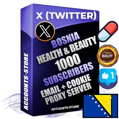 Professional Bosnian PREMIUM X (Twitter) accounts of manual registration and farming for the HEALTH & BEAUTY niche with high trust history photos and tweets — fully themed and optimized for HEALTH & BEAUTY advertising and promotion — 1000 niche-related live active followers 2009–2014 registration year Verified Email (Included) + Cookie JSON for secure import and login to the account + User Agent + High-quality filling (Photo Header Posts). Fully ready for targeted campaigns and ad launches from any country. Perfectly hold ads without bans. Ideal for any earning schemes affiliate promotions and marketing projects. Quality unlimited IPv4 proxy server included.