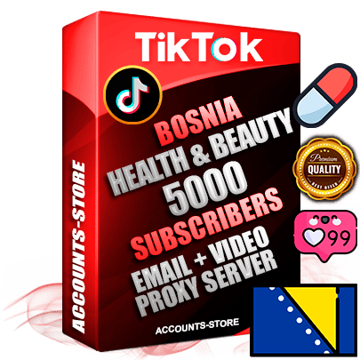 Professional Bosnian PREMIUM TikTok accounts of manual registration and farming for the HEALTH & BEAUTY niche with high trust history profile photos and videos — fully themed and optimized for HEALTH & BEAUTY advertising and promotion — 5000 niche-related live active subscribers 2018–2022 registration years Verified Email (included) + Cookie JSON for secure import and login to the account + User Agent + high-quality content filling (profile photo banner and videos). Fully ready for targeted campaigns and ad launches from any country. Perfectly holds ads without bans. Ideal for any earning schemes affiliate promotions and marketing projects. Quality unlimited IPv4 proxy server included.