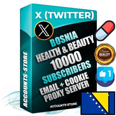 Professional Bosnian PREMIUM X (Twitter) accounts of manual registration and farming for the HEALTH & BEAUTY niche with high trust history photos and tweets — fully themed and optimized for HEALTH & BEAUTY advertising and promotion — 10000 niche-related live active followers 2009–2014 registration year Verified Email (Included) + Cookie JSON for secure import and login to the account + User Agent + High-quality filling (Photo Header Posts). Fully ready for targeted campaigns and ad launches from any country. Perfectly hold ads without bans. Ideal for any earning schemes affiliate promotions and marketing projects. Quality unlimited IPv4 proxy server included.