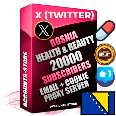 Professional Bosnian PREMIUM X (Twitter) accounts of manual registration and farming for the HEALTH & BEAUTY niche with high trust history photos and tweets — fully themed and optimized for HEALTH & BEAUTY advertising and promotion — 20000 niche-related live active followers 2009–2014 registration year Verified Email (Included) + Cookie JSON for secure import and login to the account + User Agent + High-quality filling (Photo Header Posts). Fully ready for targeted campaigns and ad launches from any country. Perfectly hold ads without bans. Ideal for any earning schemes affiliate promotions and marketing projects. Quality unlimited IPv4 proxy server included. Professional Bosnian PREMIUM X (Twitter) accounts of manual registration and farming for the HEALTH & BEAUTY niche with high trust history photos and tweets — fully themed and optimized for HEALTH & BEAUTY advertising and promotion — 20000 niche-related live active followers 2009–2014 registration year Verified Email (Included) + Cookie JSON for secure import and login to the account + User Agent + High-quality filling (Photo Header Posts). Fully ready for targeted campaigns and ad launches from any country. Perfectly hold ads without bans. Ideal for any earning schemes affiliate promotions and marketing projects. Quality unlimited IPv4 proxy server included.