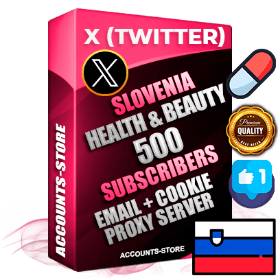 Professional Slovenian PREMIUM X (Twitter) accounts of manual registration and farming for the HEALTH & BEAUTY niche with high trust history photos and tweets — fully themed and optimized for HEALTH & BEAUTY advertising and promotion — 500 niche-related live active followers 2009–2014 registration year Verified Email (Included) + Cookie JSON for secure import and login to the account + User Agent + High-quality filling (Photo Header Posts). Fully ready for targeted campaigns and ad launches from any country. Perfectly hold ads without bans. Ideal for any earning schemes affiliate promotions and marketing projects. Quality unlimited IPv4 proxy server included. Professional Slovenian PREMIUM X (Twitter) accounts of manual registration and farming for the HEALTH & BEAUTY niche with high trust history photos and tweets — fully themed and optimized for HEALTH & BEAUTY advertising and promotion — 500 niche-related live active followers 2009–2014 registration year Verified Email (Included) + Cookie JSON for secure import and login to the account + User Agent + High-quality filling (Photo Header Posts). Fully ready for targeted campaigns and ad launches from any country. Perfectly hold ads without bans. Ideal for any earning schemes affiliate promotions and marketing projects. Quality unlimited IPv4 proxy server included.