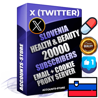 Professional Slovenian PREMIUM X (Twitter) accounts of manual registration and farming for the HEALTH & BEAUTY niche with high trust history photos and tweets — fully themed and optimized for HEALTH & BEAUTY advertising and promotion — 20000 niche-related live active followers 2009–2014 registration year Verified Email (Included) + Cookie JSON for secure import and login to the account + User Agent + High-quality filling (Photo Header Posts). Fully ready for targeted campaigns and ad launches from any country. Perfectly hold ads without bans. Ideal for any earning schemes affiliate promotions and marketing projects. Quality unlimited IPv4 proxy server included. Professional Slovenian PREMIUM X (Twitter) accounts of manual registration and farming for the HEALTH & BEAUTY niche with high trust history photos and tweets — fully themed and optimized for HEALTH & BEAUTY advertising and promotion — 20000 niche-related live active followers 2009–2014 registration year Verified Email (Included) + Cookie JSON for secure import and login to the account + User Agent + High-quality filling (Photo Header Posts). Fully ready for targeted campaigns and ad launches from any country. Perfectly hold ads without bans. Ideal for any earning schemes affiliate promotions and marketing projects. Quality unlimited IPv4 proxy server included.