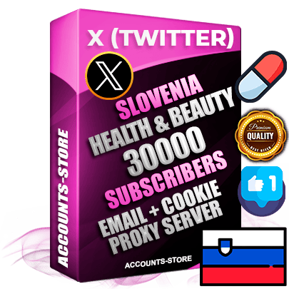 Professional Slovenian PREMIUM X (Twitter) accounts of manual registration and farming for the HEALTH & BEAUTY niche with high trust history photos and tweets — fully themed and optimized for HEALTH & BEAUTY advertising and promotion — 30000 niche-related live active followers 2009–2014 registration year Verified Email (Included) + Cookie JSON for secure import and login to the account + User Agent + High-quality filling (Photo Header Posts). Fully ready for targeted campaigns and ad launches from any country. Perfectly hold ads without bans. Ideal for any earning schemes affiliate promotions and marketing projects. Quality unlimited IPv4 proxy server included. Professional Slovenian PREMIUM X (Twitter) accounts of manual registration and farming for the HEALTH & BEAUTY niche with high trust history photos and tweets — fully themed and optimized for HEALTH & BEAUTY advertising and promotion — 30000 niche-related live active followers 2009–2014 registration year Verified Email (Included) + Cookie JSON for secure import and login to the account + User Agent + High-quality filling (Photo Header Posts). Fully ready for targeted campaigns and ad launches from any country. Perfectly hold ads without bans. Ideal for any earning schemes affiliate promotions and marketing projects. Quality unlimited IPv4 proxy server included.