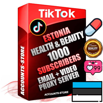 Professional Estonian PREMIUM TikTok accounts of manual registration and farming for the HEALTH & BEAUTY niche with high trust history profile photos and videos — fully themed and optimized for HEALTH & BEAUTY advertising and promotion — 1000 niche-related live active subscribers 2018–2022 registration years Verified Email (included) + Cookie JSON for secure import and login to the account + User Agent + high-quality content filling (profile photo banner and videos). Fully ready for targeted campaigns and ad launches from any country. Perfectly holds ads without bans. Ideal for any earning schemes affiliate promotions and marketing projects. Quality unlimited IPv4 proxy server included.