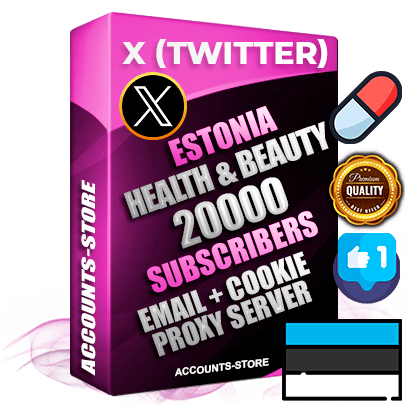 Professional Estonian PREMIUM X (Twitter) accounts of manual registration and farming for the HEALTH & BEAUTY niche with high trust history photos and tweets — fully themed and optimized for HEALTH & BEAUTY advertising and promotion — 20000 niche-related live active followers 2009–2014 registration year Verified Email (Included) + Cookie JSON for secure import and login to the account + User Agent + High-quality filling (Photo Header Posts). Fully ready for targeted campaigns and ad launches from any country. Perfectly hold ads without bans. Ideal for any earning schemes affiliate promotions and marketing projects. Quality unlimited IPv4 proxy server included.
