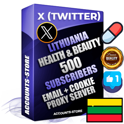 Professional Lithuanian PREMIUM X (Twitter) accounts of manual registration and farming for the HEALTH & BEAUTY niche with high trust history photos and tweets — fully themed and optimized for HEALTH & BEAUTY advertising and promotion — 500 niche-related live active followers 2009–2014 registration year Verified Email (Included) + Cookie JSON for secure import and login to the account + User Agent + High-quality filling (Photo Header Posts). Fully ready for targeted campaigns and ad launches from any country. Perfectly hold ads without bans. Ideal for any earning schemes affiliate promotions and marketing projects. Quality unlimited IPv4 proxy server included. Professional Lithuanian PREMIUM X (Twitter) accounts of manual registration and farming for the HEALTH & BEAUTY niche with high trust history photos and tweets — fully themed and optimized for HEALTH & BEAUTY advertising and promotion — 500 niche-related live active followers 2009–2014 registration year Verified Email (Included) + Cookie JSON for secure import and login to the account + User Agent + High-quality filling (Photo Header Posts). Fully ready for targeted campaigns and ad launches from any country. Perfectly hold ads without bans. Ideal for any earning schemes affiliate promotions and marketing projects. Quality unlimited IPv4 proxy server included.