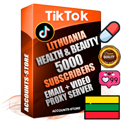 Professional Lithuanian PREMIUM TikTok accounts of manual registration and farming for the HEALTH & BEAUTY niche with high trust history profile photos and videos — fully themed and optimized for HEALTH & BEAUTY advertising and promotion — 5000 niche-related live active subscribers 2018–2022 registration years Verified Email (included) + Cookie JSON for secure import and login to the account + User Agent + high-quality content filling (profile photo banner and videos). Fully ready for targeted campaigns and ad launches from any country. Perfectly holds ads without bans. Ideal for any earning schemes affiliate promotions and marketing projects. Quality unlimited IPv4 proxy server included. Professional Lithuanian PREMIUM TikTok accounts of manual registration and farming for the HEALTH & BEAUTY niche with high trust history profile photos and videos — fully themed and optimized for HEALTH & BEAUTY advertising and promotion — 5000 niche-related live active subscribers 2018–2022 registration years Verified Email (included) + Cookie JSON for secure import and login to the account + User Agent + high-quality content filling (profile photo banner and videos). Fully ready for targeted campaigns and ad launches from any country. Perfectly holds ads without bans. Ideal for any earning schemes affiliate promotions and marketing projects. Quality unlimited IPv4 proxy server included.