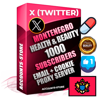 Professional Montenegrin PREMIUM X (Twitter) accounts of manual registration and farming for the HEALTH & BEAUTY niche with high trust history photos and tweets — fully themed and optimized for HEALTH & BEAUTY advertising and promotion — 1000 niche-related live active followers 2009–2014 registration year Verified Email (Included) + Cookie JSON for secure import and login to the account + User Agent + High-quality filling (Photo Header Posts). Fully ready for targeted campaigns and ad launches from any country. Perfectly hold ads without bans. Ideal for any earning schemes affiliate promotions and marketing projects. Quality unlimited IPv4 proxy server included. Professional Montenegrin PREMIUM X (Twitter) accounts of manual registration and farming for the HEALTH & BEAUTY niche with high trust history photos and tweets — fully themed and optimized for HEALTH & BEAUTY advertising and promotion — 1000 niche-related live active followers 2009–2014 registration year Verified Email (Included) + Cookie JSON for secure import and login to the account + User Agent + High-quality filling (Photo Header Posts). Fully ready for targeted campaigns and ad launches from any country. Perfectly hold ads without bans. Ideal for any earning schemes affiliate promotions and marketing projects. Quality unlimited IPv4 proxy server included.